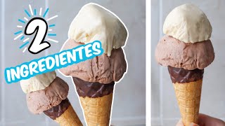 El HELADO casero más CREMOSO de 2 INGREDIENTES  Receta fácil [upl. by Earehs345]