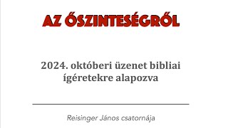 Októberi havi köszöntő 2024  Reisinger János [upl. by Yemerej]