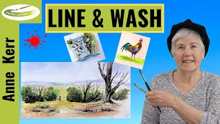 LINE amp WASH A Beginners Guide Materials and techniques to get you started By ANNE KERR [upl. by Liahcim429]