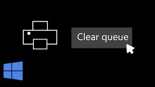 How to Easily Clear the Printer Queue Windows 10 [upl. by Yngiram83]