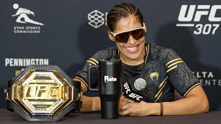 Julianna Peña PostFight Press Conference  UFC 307 [upl. by Ezitram]