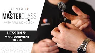 A Live Darts Masterclass  Lesson 5  Choosing the right equipment [upl. by Acireed765]