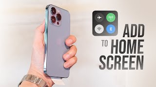 How to Add Settings to iPhone Home Screen tutorial [upl. by Florencia]