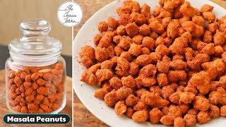 10 Minutes Masala Peanuts Recipe  Besan Coated Masala Peanuts  Easy Snack  The Terrace Kitchen [upl. by Gnilsia]