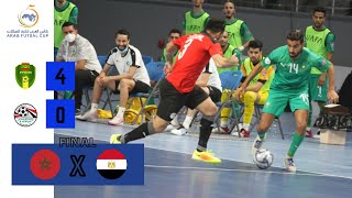 Morocco 4 vs 0 Egypt  Final  Arab Futsal Cup 2021 Match Futsal Highlights [upl. by Finah]