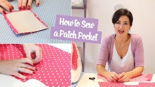 How to Sew a Patch Pocket  Sewing Tutorial [upl. by Carter865]