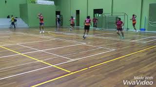 Basic Team Handball Passing Drills [upl. by Damahom]