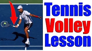 How To Hit Perfect Tennis Volleys In 3 Steps [upl. by Jarin]