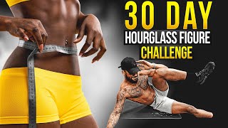 AT HOME HOURGLASS 30 DAY CHALLENGE 🍑  FREE WORKOUT PLANNER [upl. by Imat]