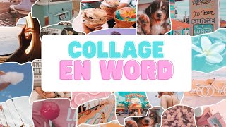 Collage aesthetic en Word 💗 [upl. by Fennessy610]