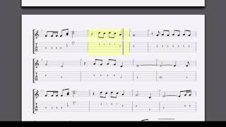 Geronimo by The Shadows Guitar Lesson tab and score video with downloadable PDF and GP5 file [upl. by Lizzy]