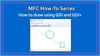 MFC C HowTo  Graphics GDI  GDI Drawing Video 16  MFC Basics [upl. by Lawtun]