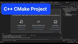 C CMake Project in Visual Studio 2022 Getting Started [upl. by Laise]