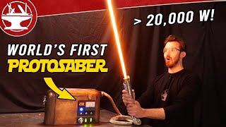 Worlds First Protosaber REAL BURNING LIGHTSABER [upl. by Aplihs292]