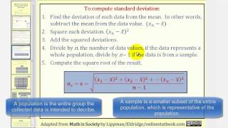 Measuring Variation Range and Standard Deviation [upl. by Adnahc]