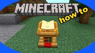 How to Craft and Use a Lectern in Minecraft [upl. by Jacobo]