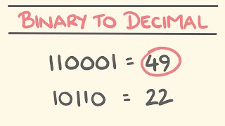 How to Convert Binary to Decimal [upl. by Aguayo]