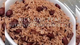 How to make Rice and Peas Jamaican Style [upl. by Johnna79]