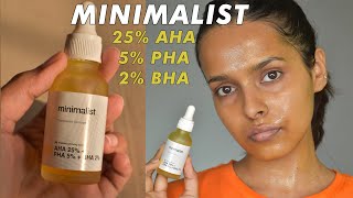 Minimalists Weekend Exfoliating Facial 6 weeks Review amp How to use [upl. by Mirabelle950]