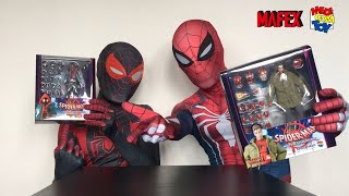 Spiderman Bros Unboxing SPIDERMAN SPIDERVERSE Peter B Parker toys MAFEX [upl. by Elton760]