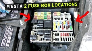 FORD FIESTA FUSE LOCATION FUSE BOX LOCATION MK7 ST [upl. by Adnelg792]