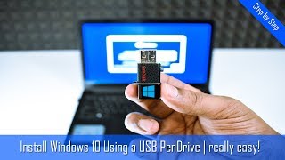 How to Install Windows 10 From USB Flash Drive Complete Tutorial [upl. by Cinemod450]