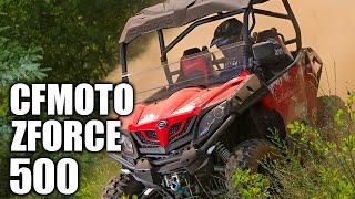 TEST RIDE 2016 CFMOTO ZFORCE 500 UTV Review [upl. by Aphrodite]