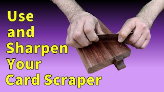 Cabinet Scraper – How to use and Sharpen [upl. by Boak]