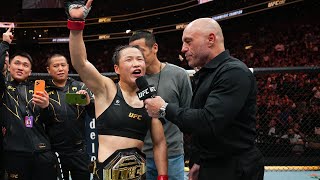 Zhang Weili Octagon Interview  UFC 292 [upl. by Ettenay]