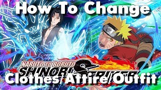 Naruto to Boruto Shinobi Striker How to Change Your ClothesAttireOufit [upl. by Atineb]