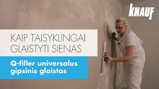 Kaip taisyklingai glaistyti sienas [upl. by Lynnea]