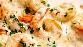 Creamy Garlic Prawns Shrimp [upl. by Aicnelev]