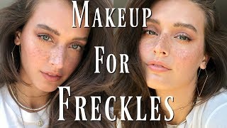 Everyday Makeup For Freckles  Foundation for Freckles amp Faux Freckle HowTo [upl. by Alessandro25]