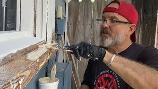 Window Sill Repair With Abatron Epoxy [upl. by Sandstrom]