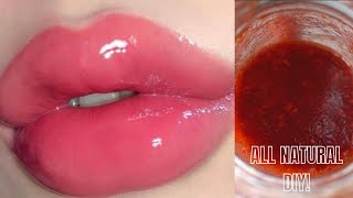 HOW TO GET BIGGER LIPS IN 2 MINUTES without makeup  NATURAL DIY LIP TREATMENT  PINK SCRUB [upl. by Adnuhsar990]