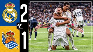 Real Madrid 21 Real Sociedad  HIGHLIGHTS  LaLiga 202324 [upl. by Ak]