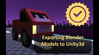 Exporting Blender Models to Unity3d [upl. by Oleta]