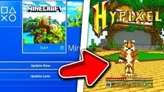 Minecraft PS4 Bedrock Edition  How To Join Hypixel Minecraft PS4 Bedrock Servers [upl. by Snoddy]