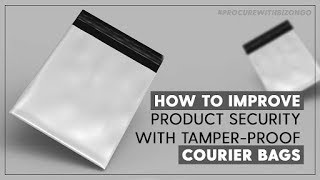 Secure Packaging  Tamperproof Courier Bags  ProcureWithBizongo [upl. by Syhr]