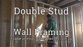 Framing DoubleStud Walls [upl. by Nnad772]