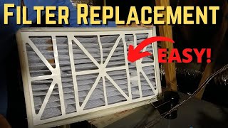 How to Easily Change Your AC Filter  Aprilaire 2400 Easy DIY [upl. by Ablasor]