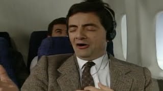 On a Plane  Funny Clip  Mr Bean Official [upl. by Kilah]