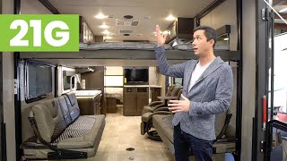 2021 Grand Design MOMENTUM 29GO Toy Hauler Travel Trailer Walkthrough Review [upl. by Hike957]