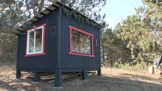 Simple off grid Cabin that anyone can build amp afford [upl. by Naesad186]