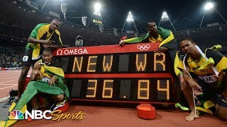 Usain Bolt anchors world record 4x100 relay at 2012 Olympics  NBC Sports [upl. by Martijn]