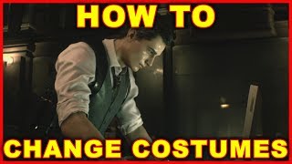 Resident Evil 2 How to Change Costumes amp Outfits 2019 Remake [upl. by Ramak654]