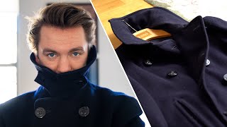 Why The Best Peacoat Is From WWII and how to get one  Slim fitWool Coat [upl. by Anirbus618]