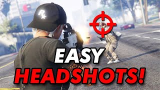 GTA 5  How to get a PERFECT Headshot Every Single Time 3 TIPS [upl. by Krik]