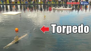 AMAZING RC SUBMARINE TORPEDO FIRINGLAUNCH DEMONSTRATION [upl. by Annaierb332]