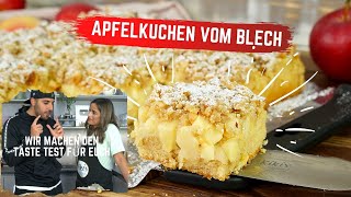 Weltbester Apfelkuchen vom Blech  so saftig und lecker  30 Minuten Challenge  Apfelblechkuchen [upl. by Stoddard]